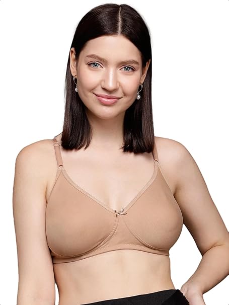 Clovia Cotton Comfort Full-Cup T-Shirt Bra – Non-Padded, Non-Wired for Women
